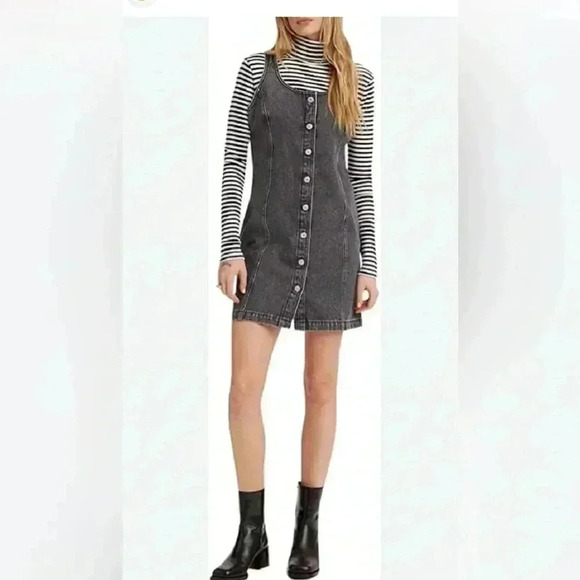 NWT Levi's Women's Tuli Denim Mini Dress medium - Picture 1 of 5